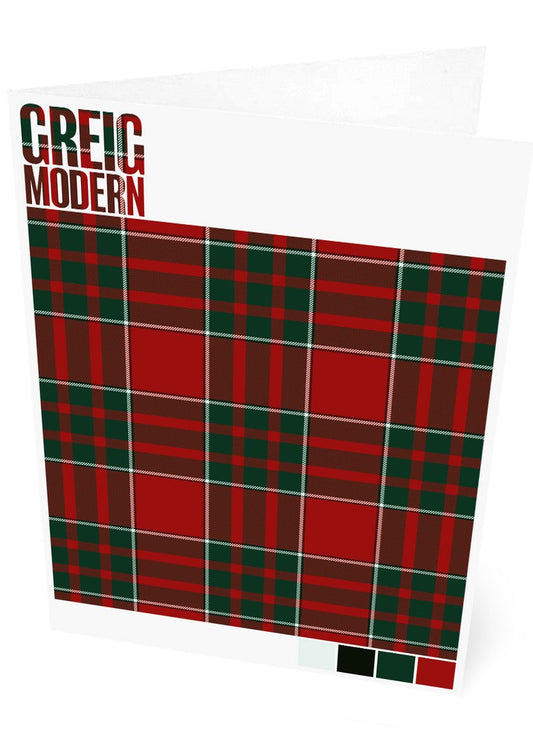 Greig Modern tartan – set of two cards