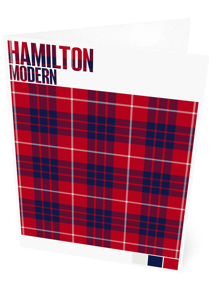 Hamilton Modern tartan – set of two cards