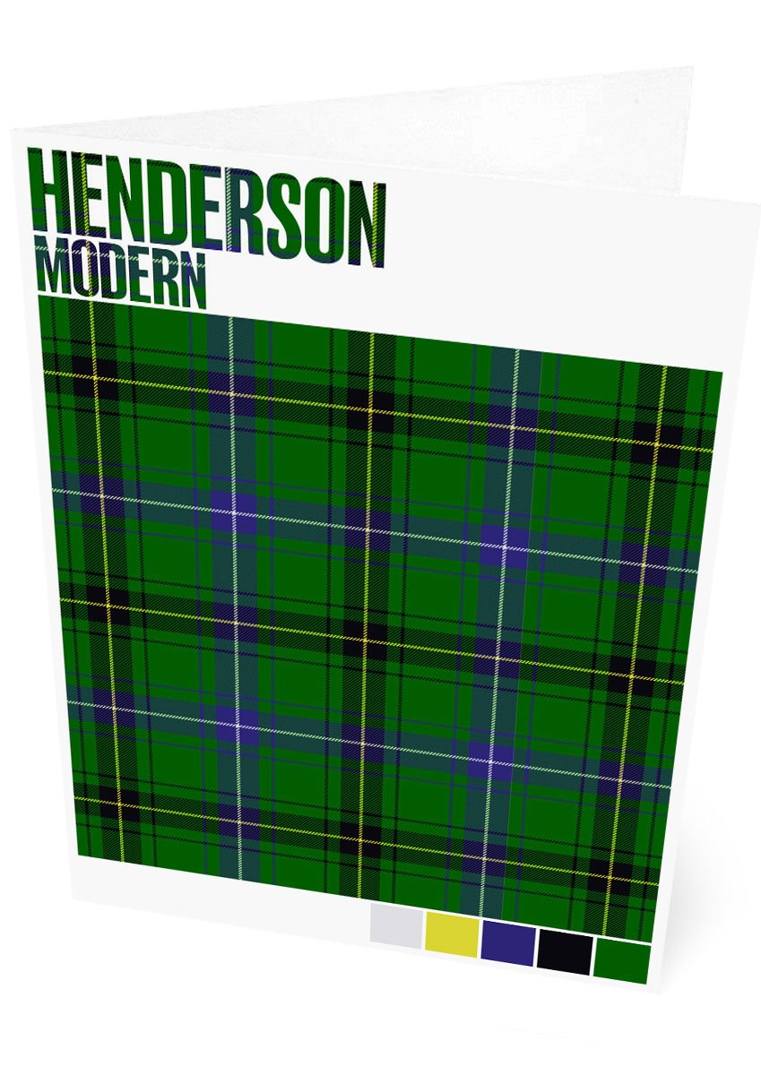 Henderson Modern tartan – set of two cards