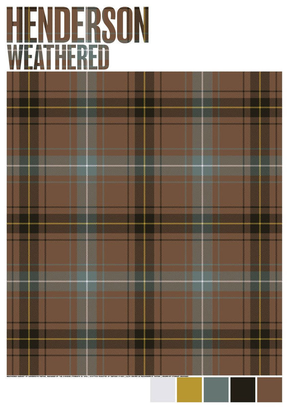 Henderson Weathered tartan – giclée print