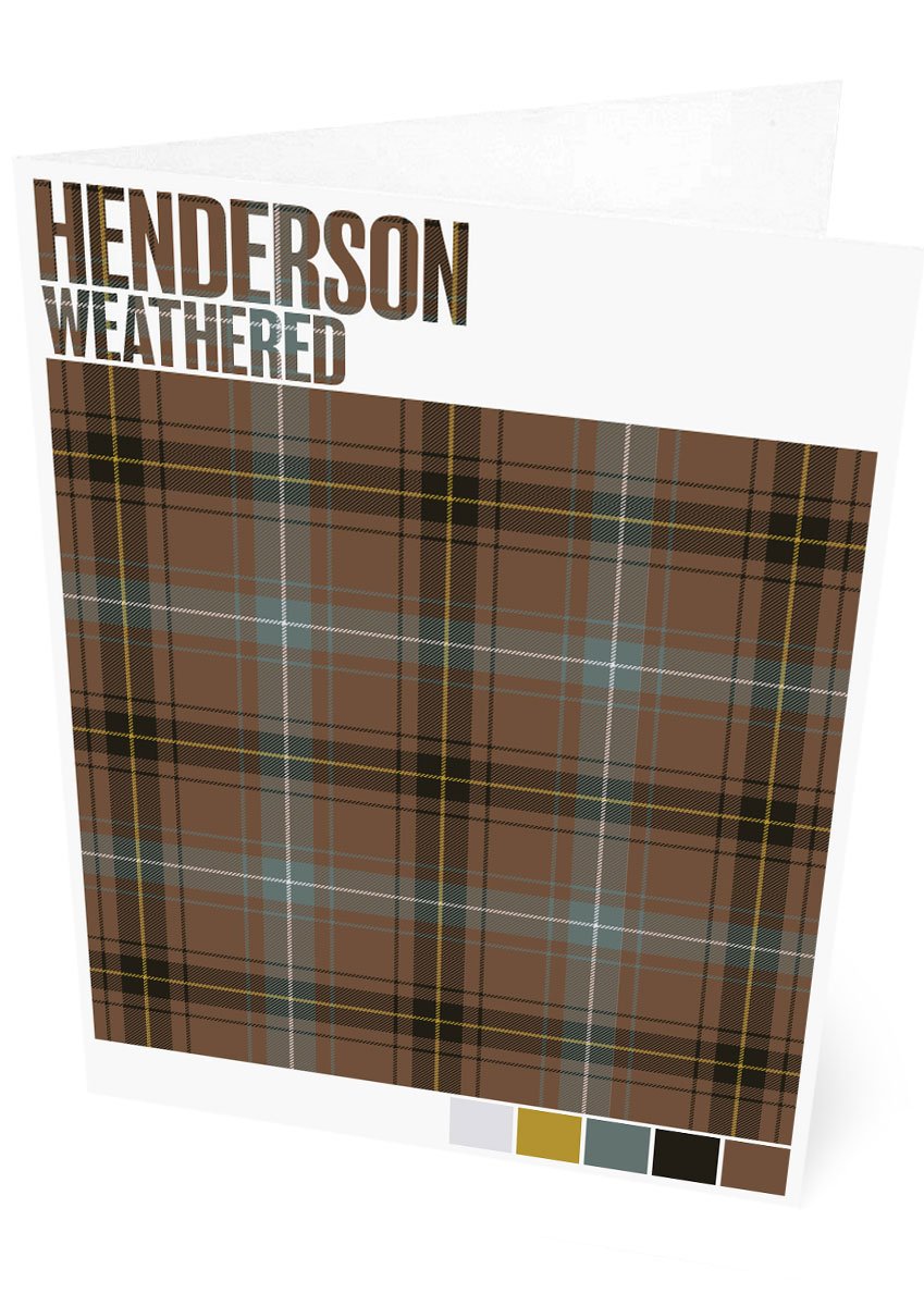 Henderson Weathered tartan – set of two cards