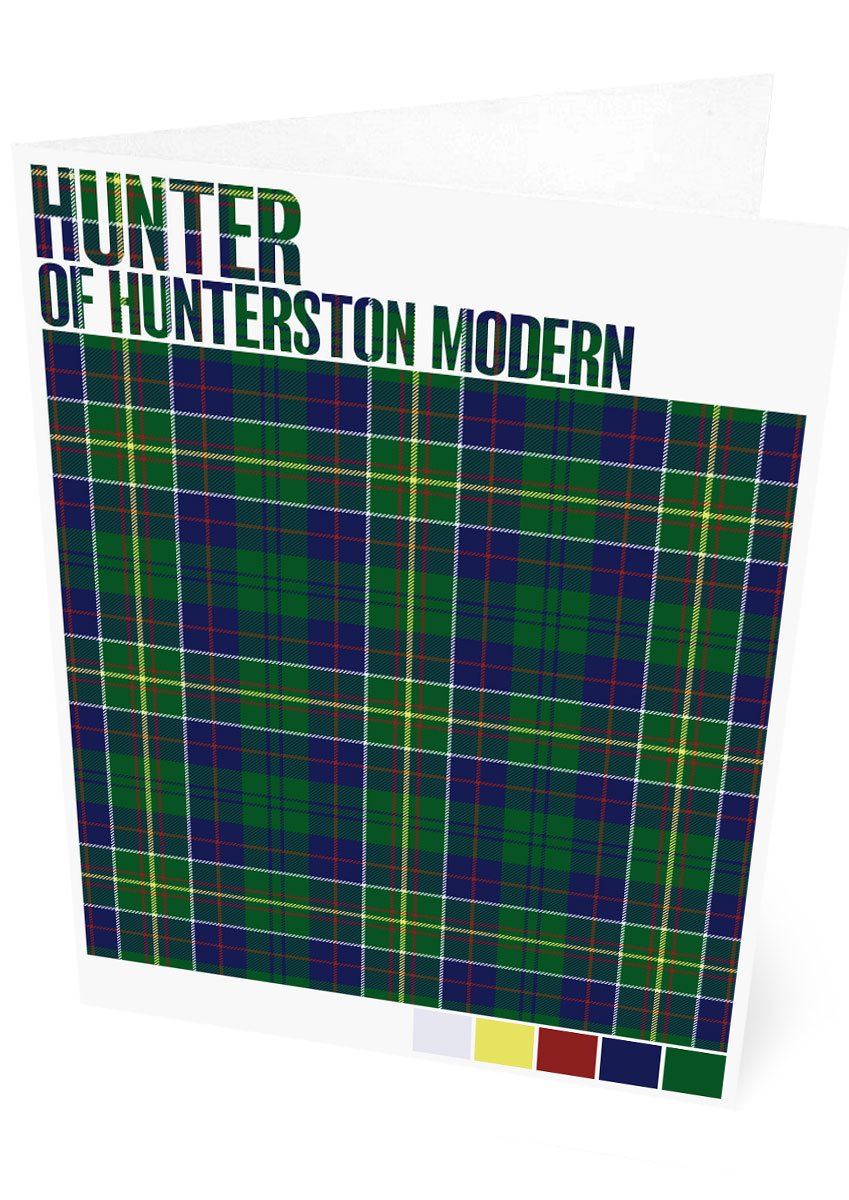 Hunter of Hunterston Modern tartan – set of two cards