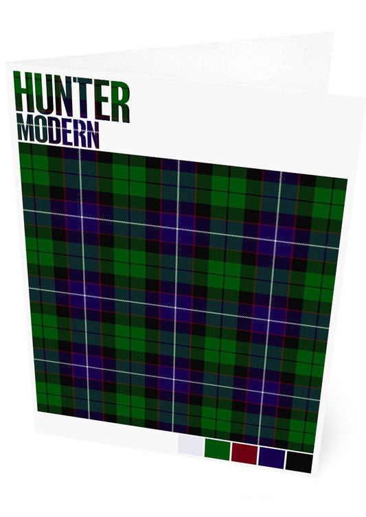 Hunter Modern tartan – set of two cards