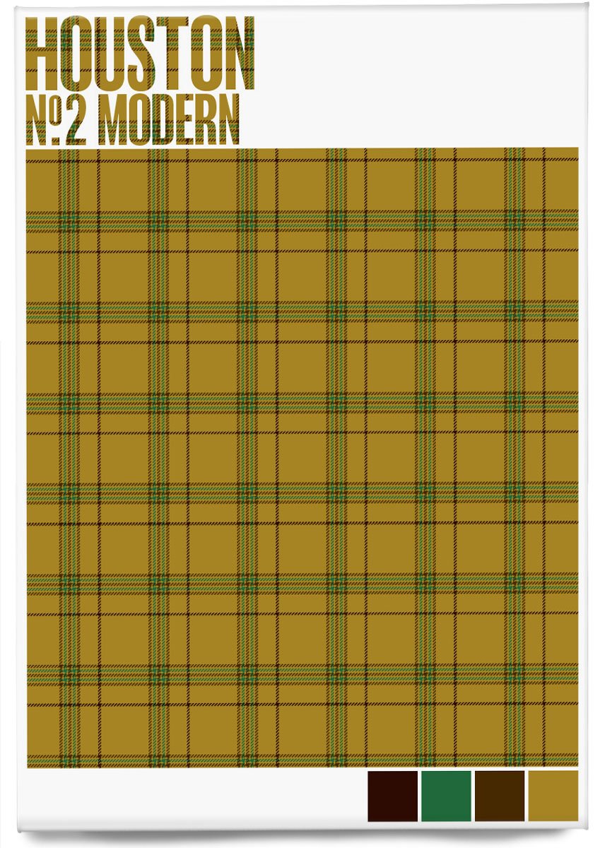 Houston #2 Modern tartan – magnet