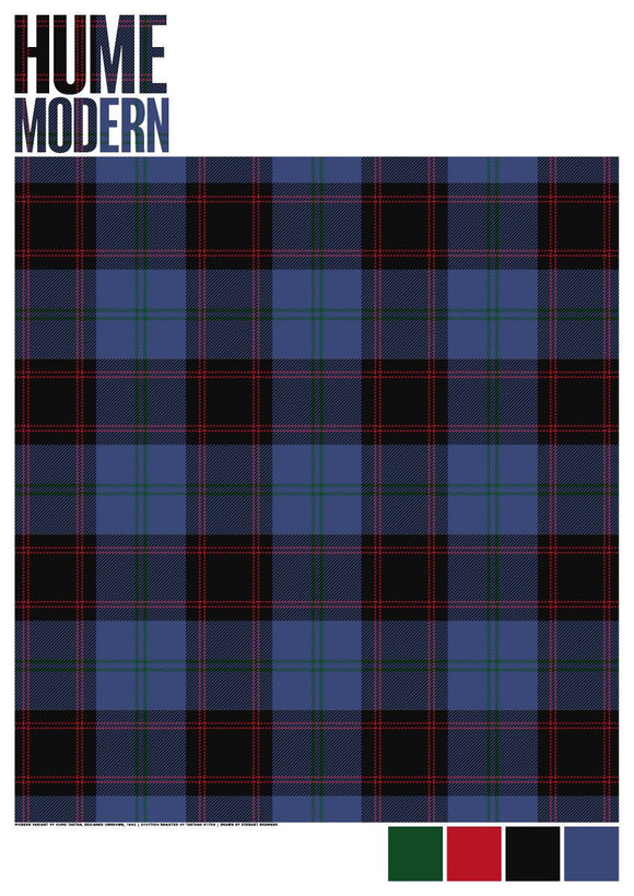 Hume Modern tartan – poster