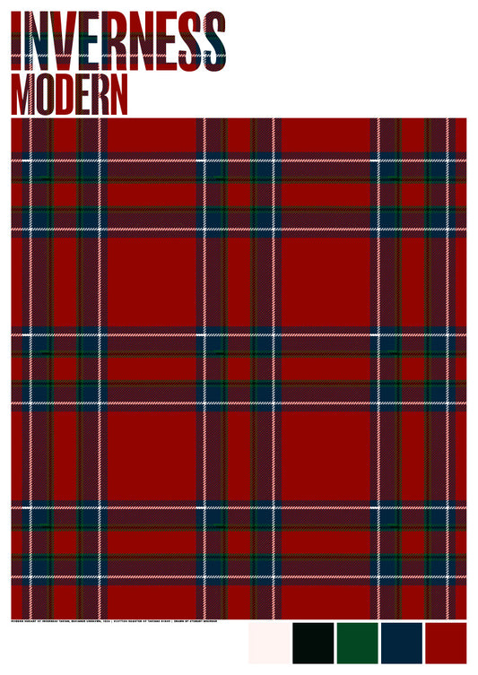Inverness Modern tartan – poster