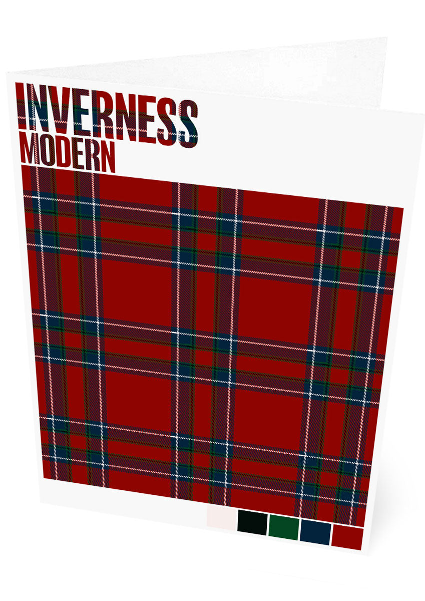 Inverness Modern tartan – set of two cards
