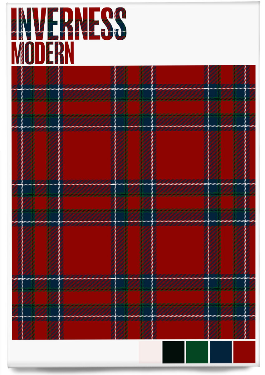 Inverness Modern tartan – magnet