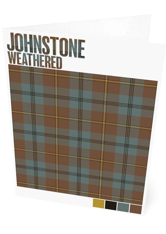 Johnstone Weathered tartan – set of two cards