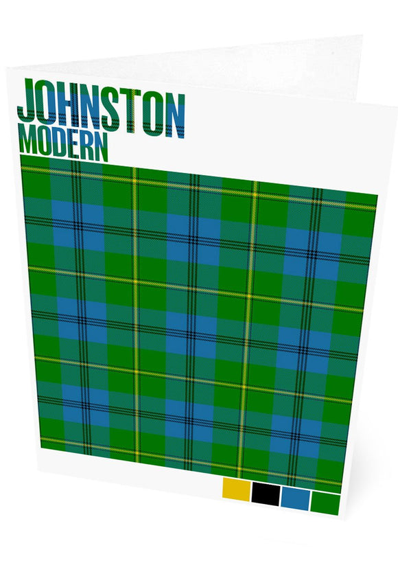 Johnston Modern tartan – set of two cards