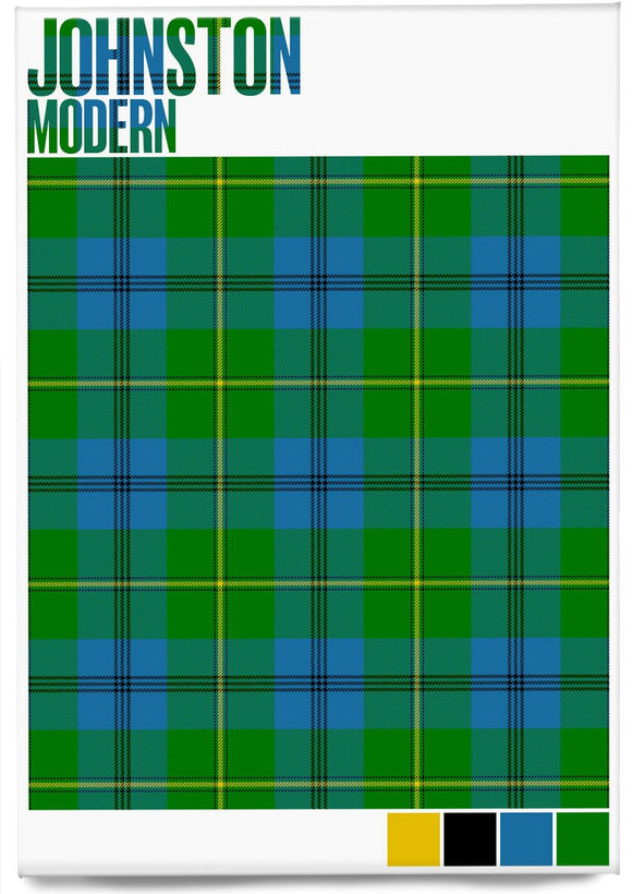 Johnston Modern tartan – magnet