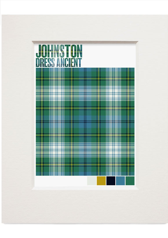 Johnston Dress Ancient tartan – small mounted print