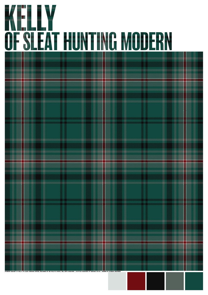 Kelly of Sleat Hunting Modern tartan – giclée print