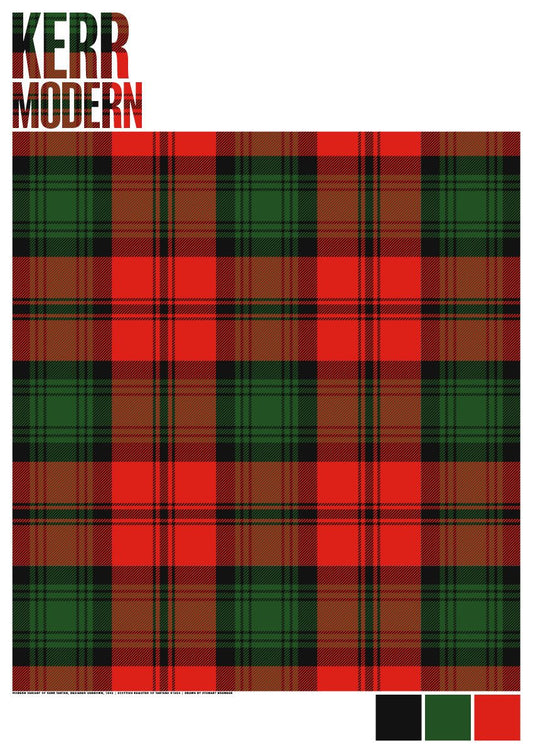 Kerr Modern tartan – poster
