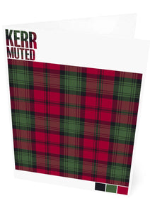 Kerr Muted tartan – set of two cards