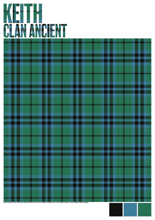 Keith Clan Ancient tartan – poster
