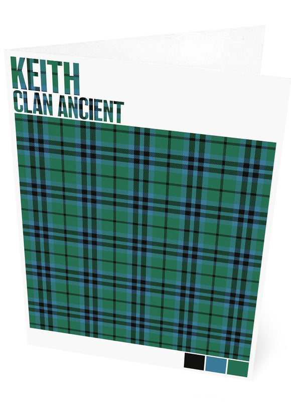 Keith Clan Ancient tartan – set of two cards