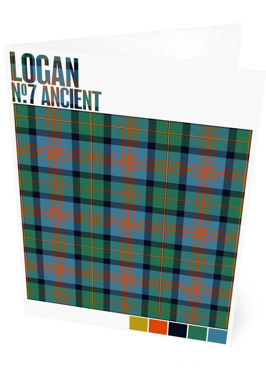 Logan #7 Ancient tartan – set of two cards