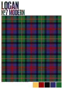 Logan #7 Modern tartan – poster
