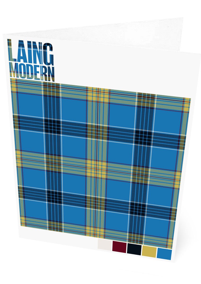 Laing Modern tartan – set of two cards
