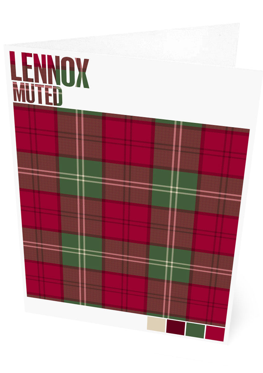Lennox Muted tartan – set of two cards