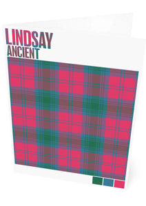 Lindsay Ancient tartan – set of two cards