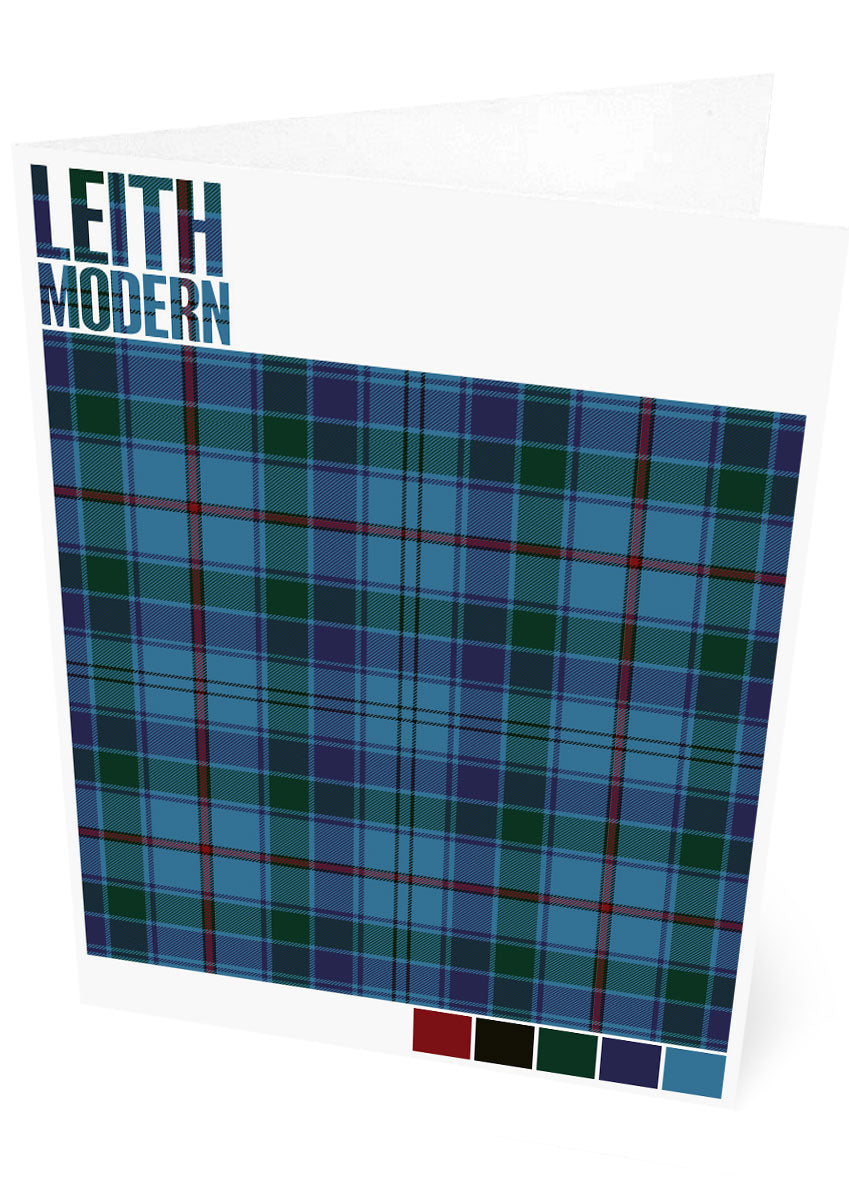 Leith Modern tartan – set of two cards