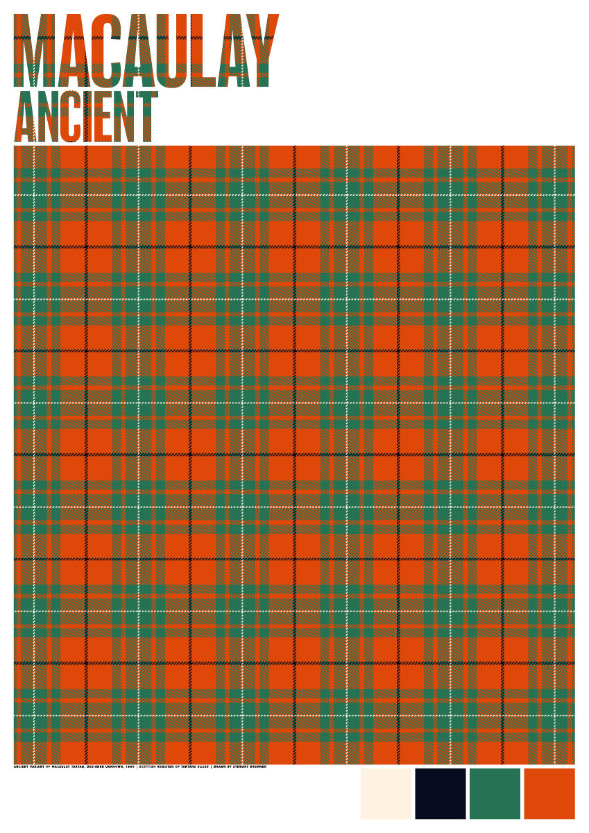 Macaulay Ancient tartan – poster