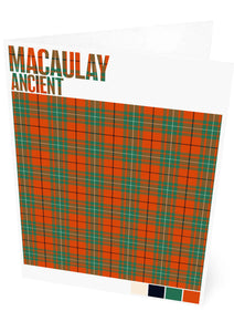 Macaulay Ancient tartan – set of two cards