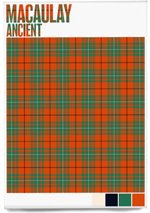 Macaulay Ancient tartan – magnet
