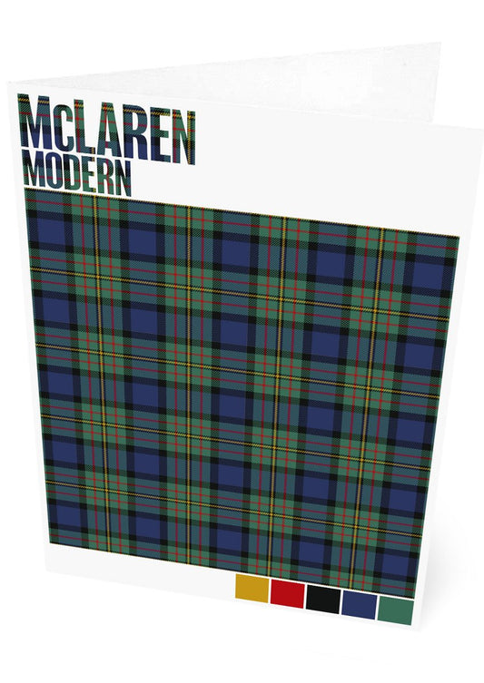 McLaren Modern tartan – set of two cards