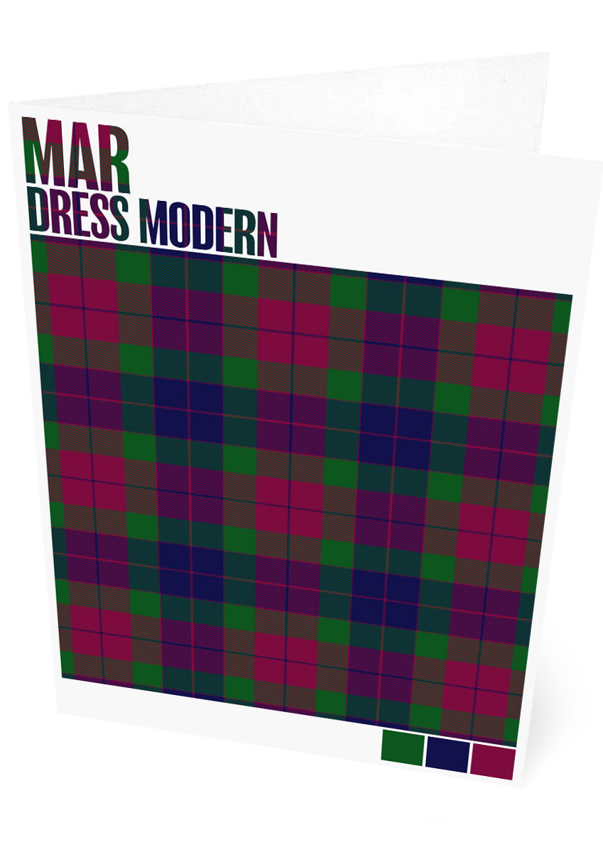 Mar Dress Modern tartan – set of two cards