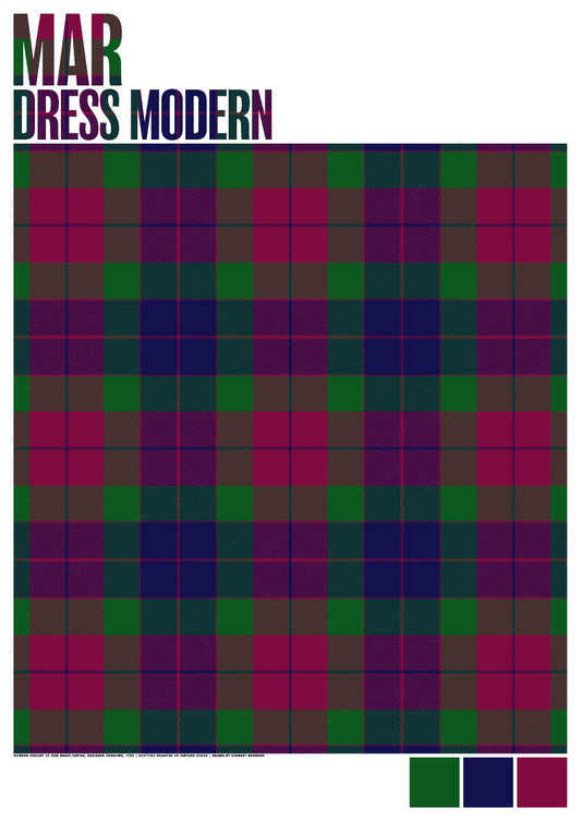 Mar Dress Modern tartan – poster