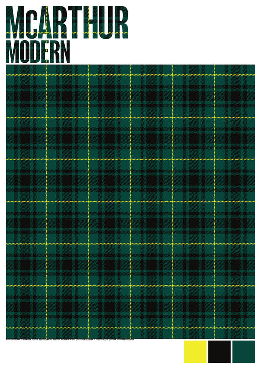 McArthur Modern tartan – giclée print