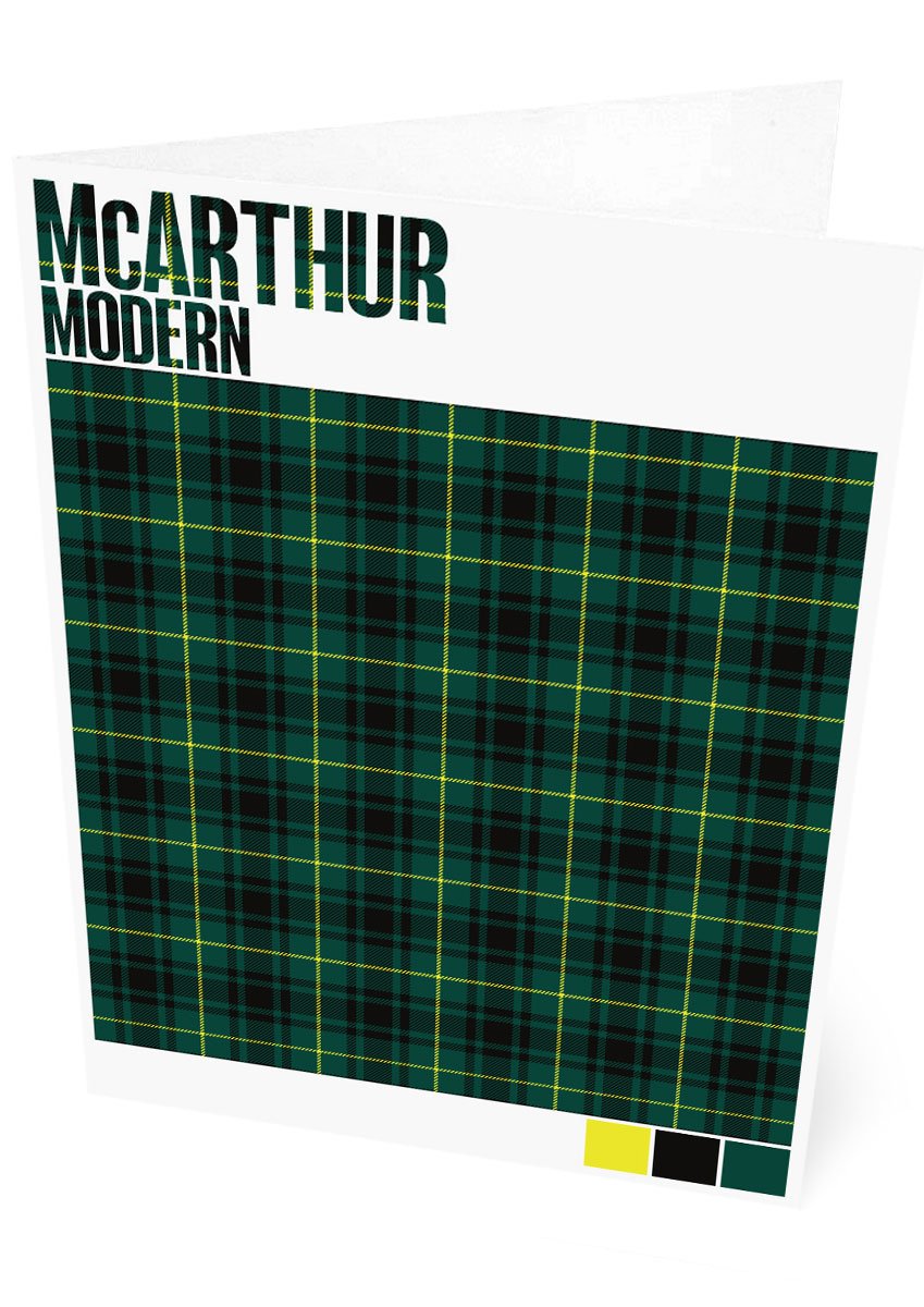 McArthur Modern tartan – card