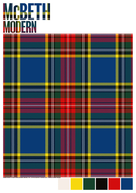 McBeth Modern tartan – giclée print