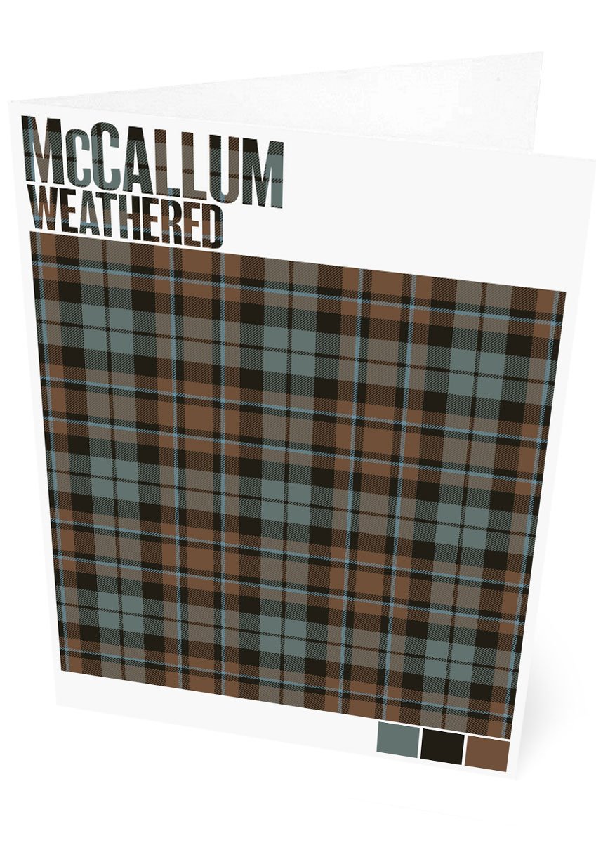 McCallum Weathered tartan – set of two cards