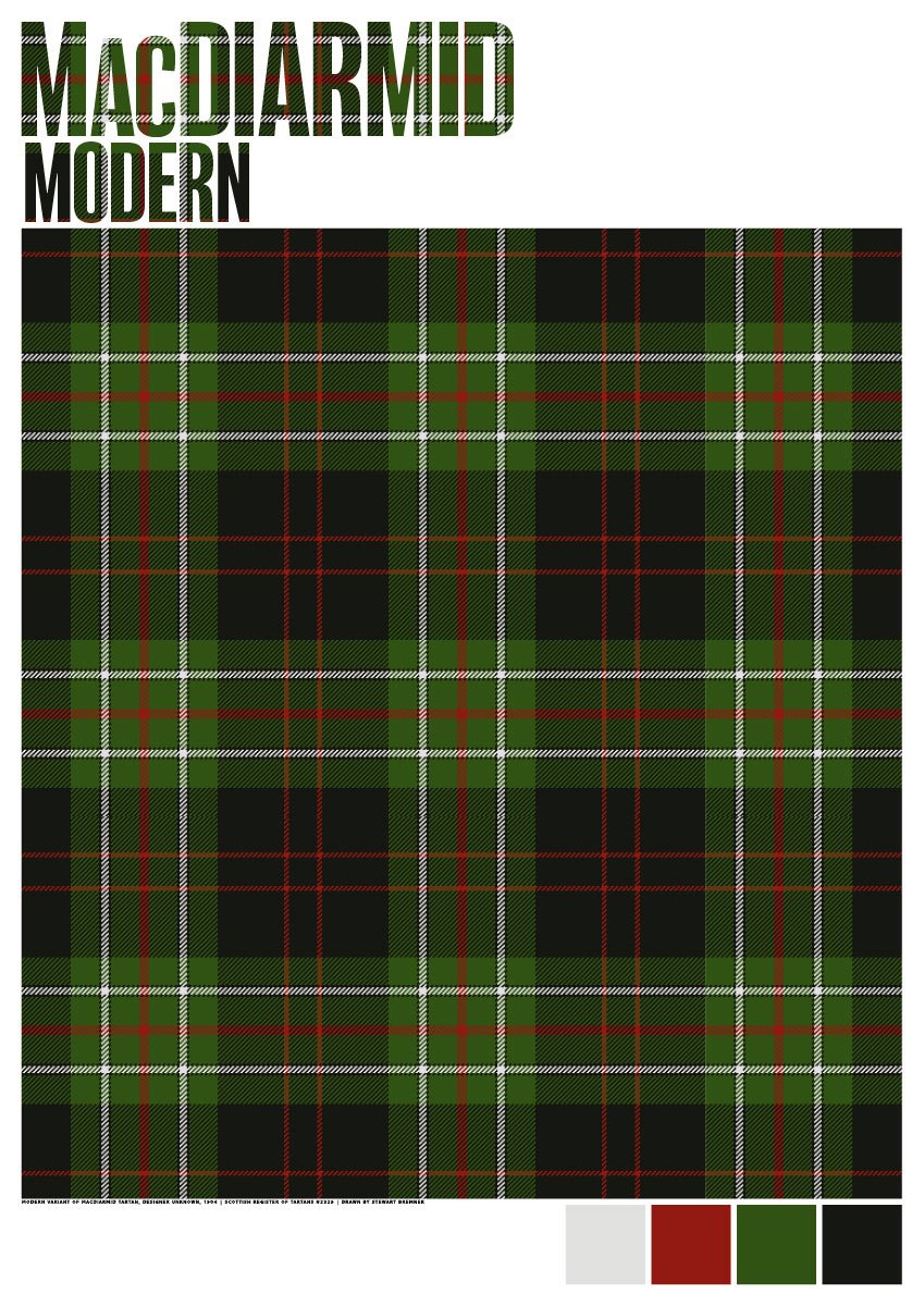 MacDiarmid Modern tartan – giclée print