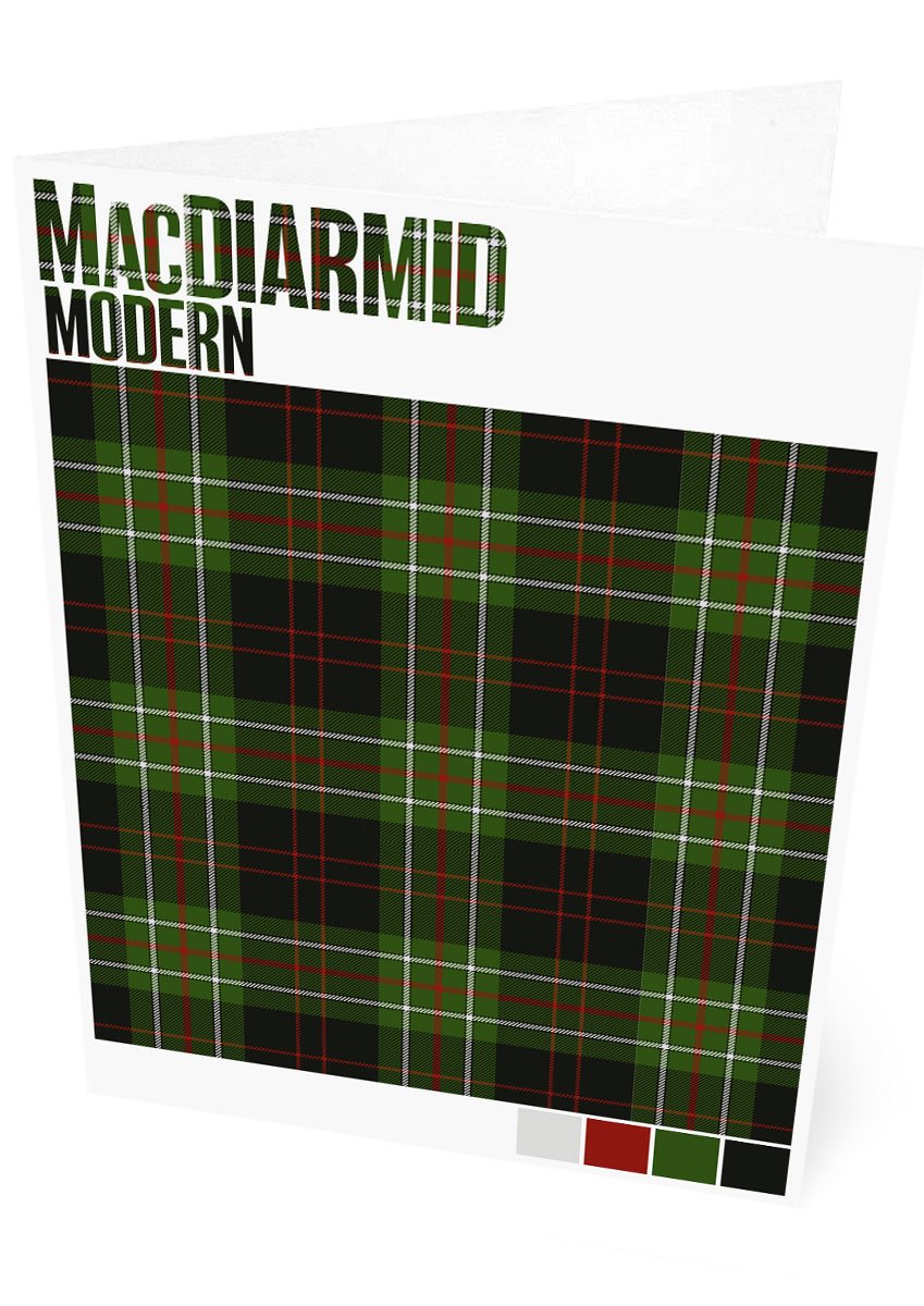 MacDiarmid Modern tartan – set of two cards