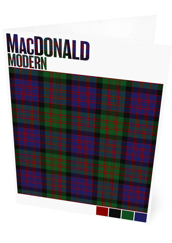 MacDonald Modern tartan – set of two cards