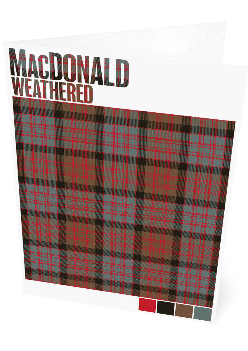 MacDonald Weathered tartan – set of two cards