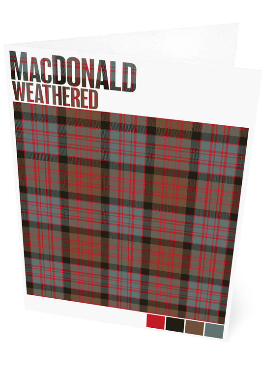 MacDonald Weathered tartan – set of two cards