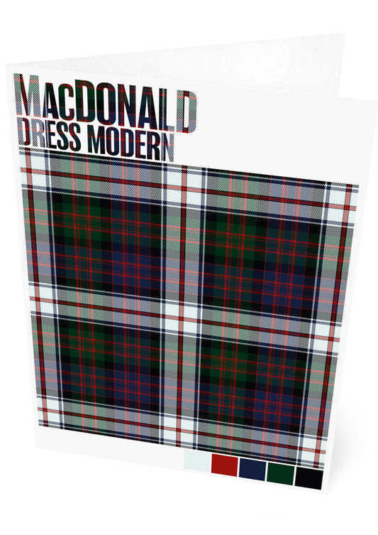 MacDonald Dress Modern tartan – set of two cards