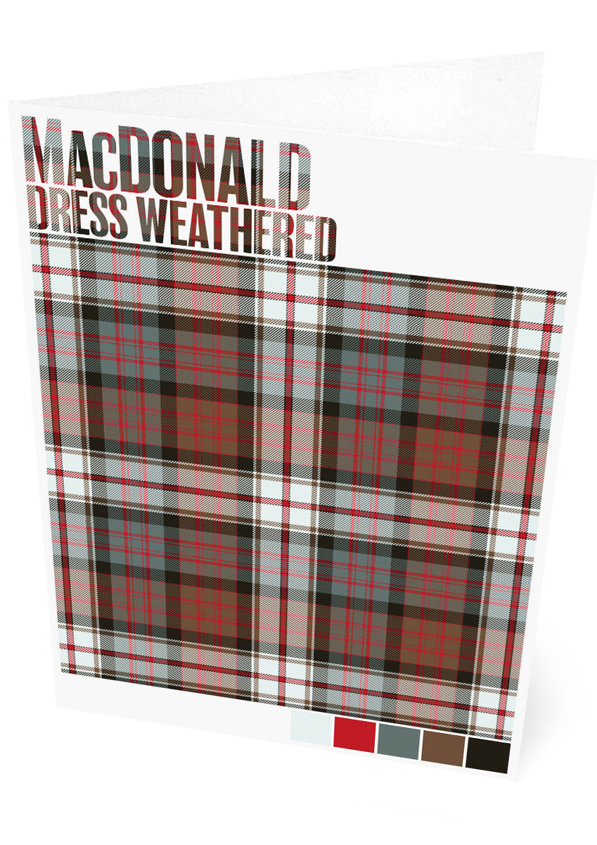 MacDonald Dress Weathered tartan – set of two cards