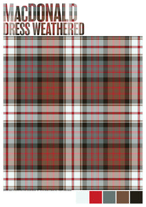 MacDonald Dress Weathered tartan – poster