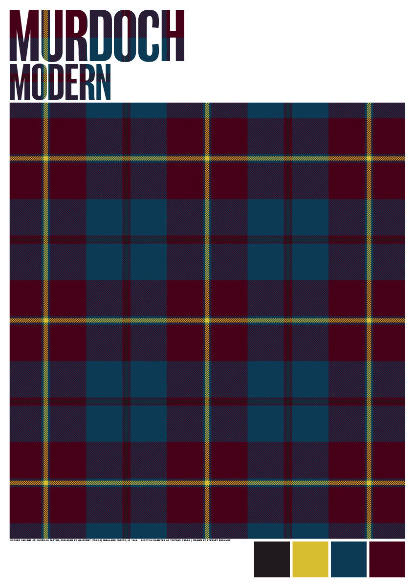 Murdoch Modern tartan – poster