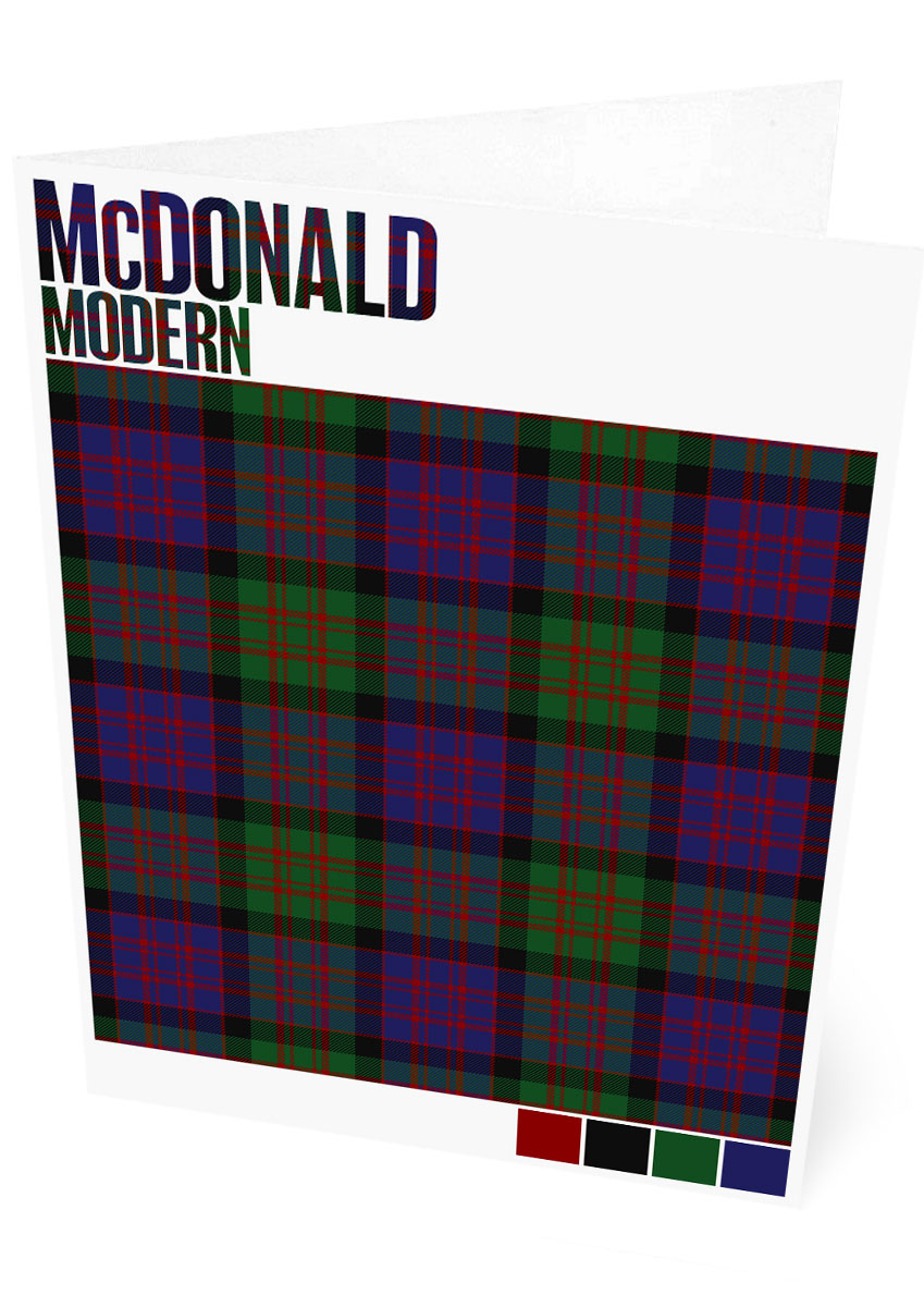 McDonald Modern tartan – set of two cards