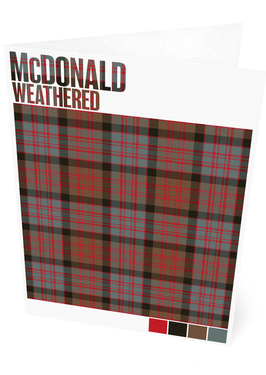 McDonald Weathered tartan – set of two cards
