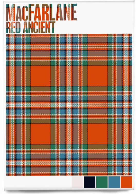 MacFarlane Red Ancient tartan – magnet