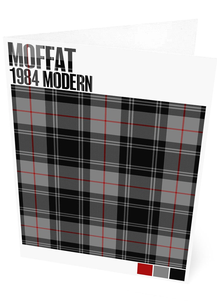 Moffat 1984 Modern tartan – set of two cards